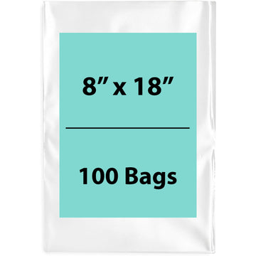 Clear Poly Bags Thickness: 4 Mil Size: 8 inch (width) X 18 inch (Height)